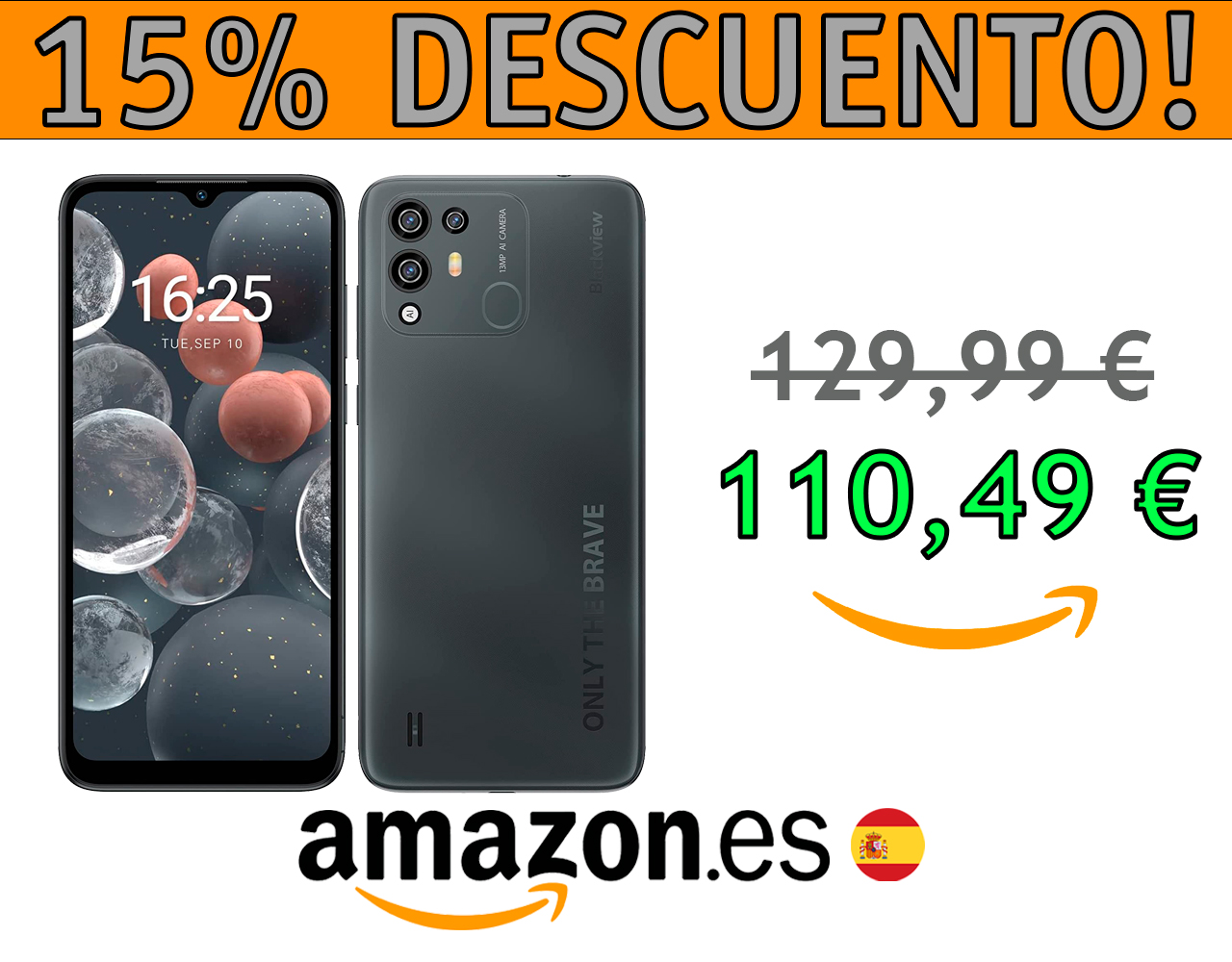 SMARTPHONE BLACKVIEW A55 PRO, 6,53″, 4+64GB/SD 1TB