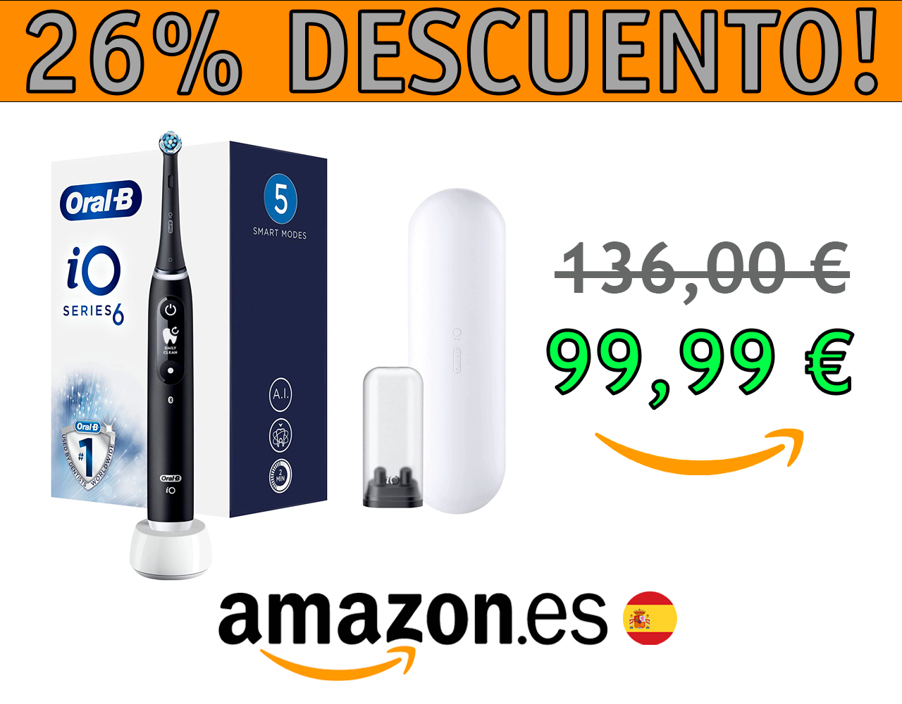 CEPILLO DE DIENTES ELÉCTRICO ORAL-B IO SERIES 6