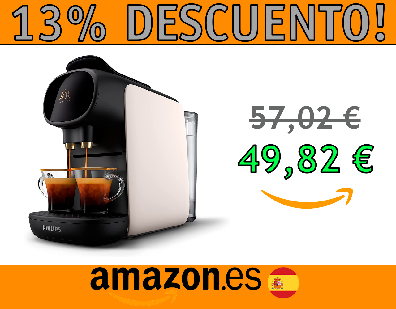 CAFETERA DE CÁPSULAS PHILIPS L’OR BARISTA SUBLIME