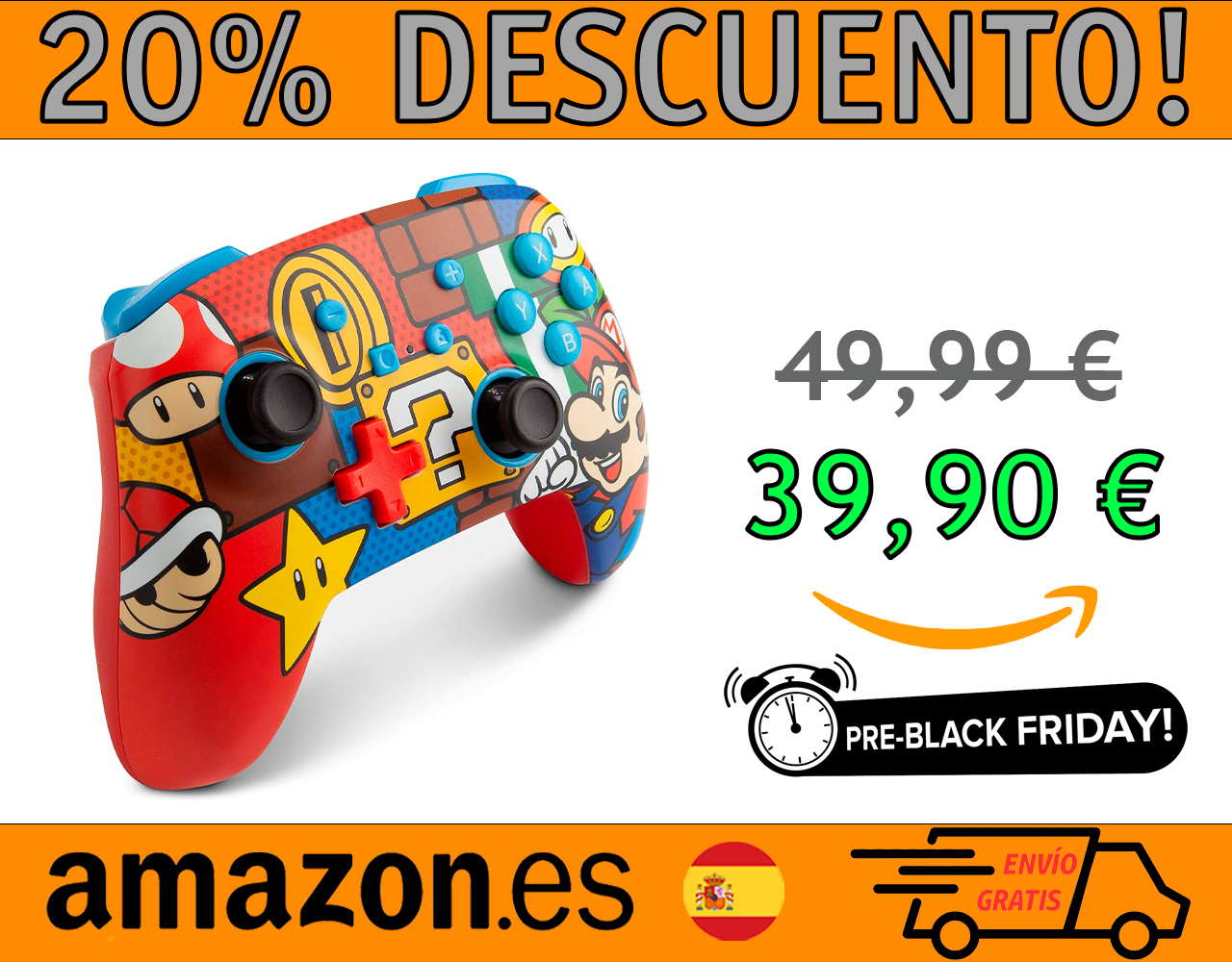 MANDO INALÁMBRICO MEJORADO PARA NINTENDO SWITCH MARIO POP