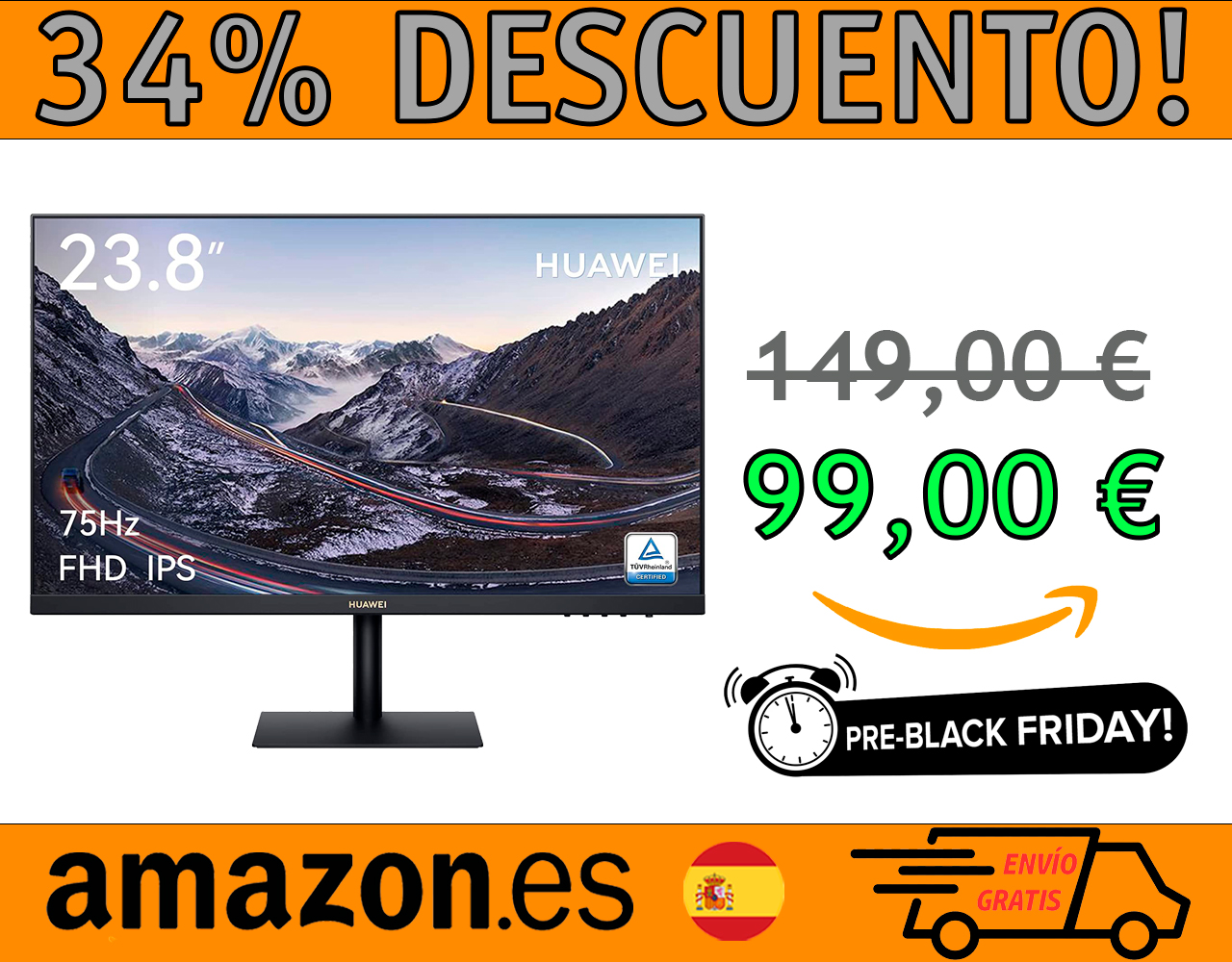 MONITOR HUAWEI AD80 DE 23,8” FULL HD 75 HZ 1920X1080