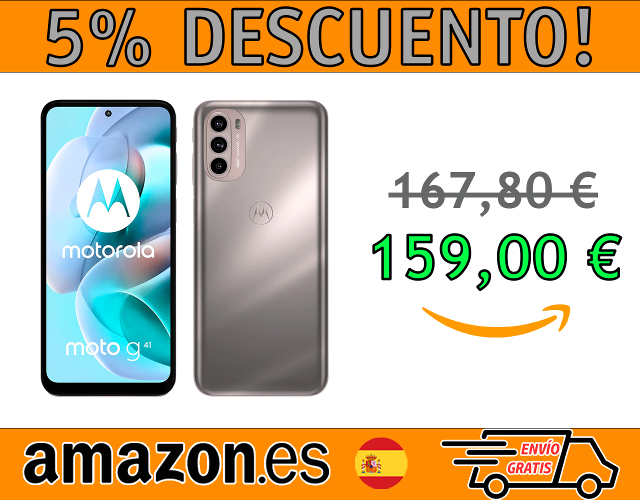 SMARTPHONE MOTOROLA G41 128GB/6GB PANTALLA 6.43″ FULL HD+ OLED