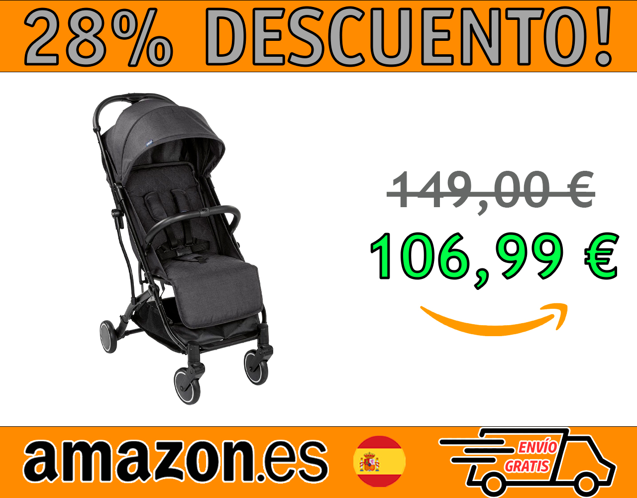 SILLA DE PASEO PARA BEBÉ CHICCO TROLLEYME