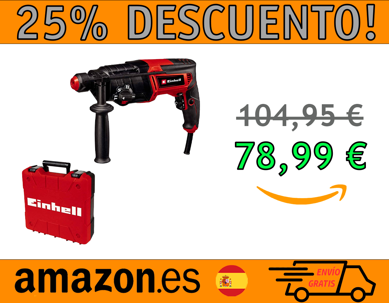 TALADRO DE IMPACTO DE CABLE EINHELL TH-ID 1000 E 1010W