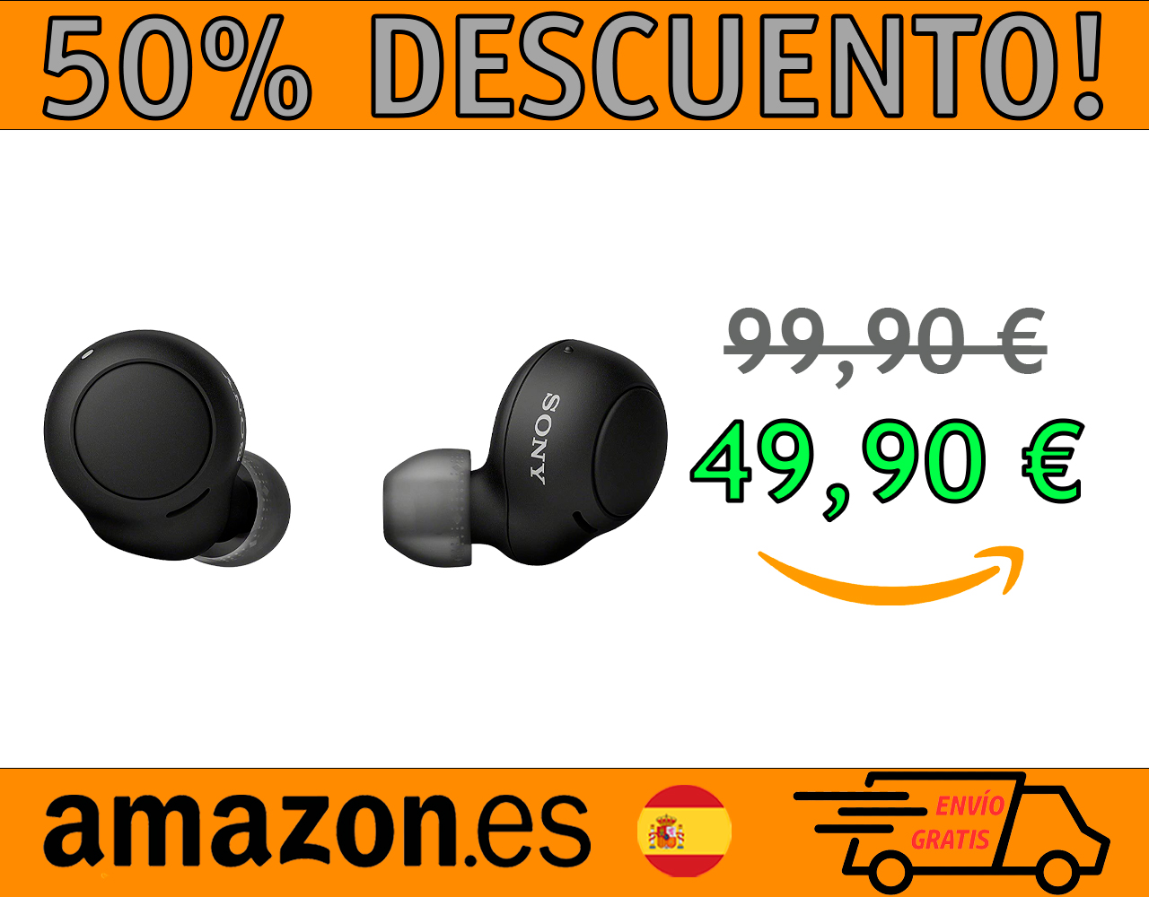 AURICULARES «TRUE WIRELESS» SONY WF-C500
