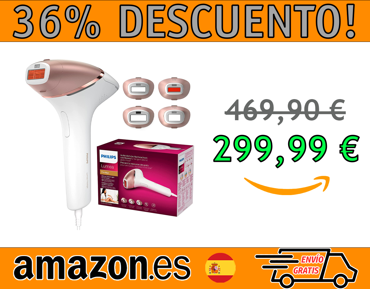 DISPOSITIVO DE DEPILACIÓN PHILIPS LUMEA IPL PRESTIGE BRI948/00