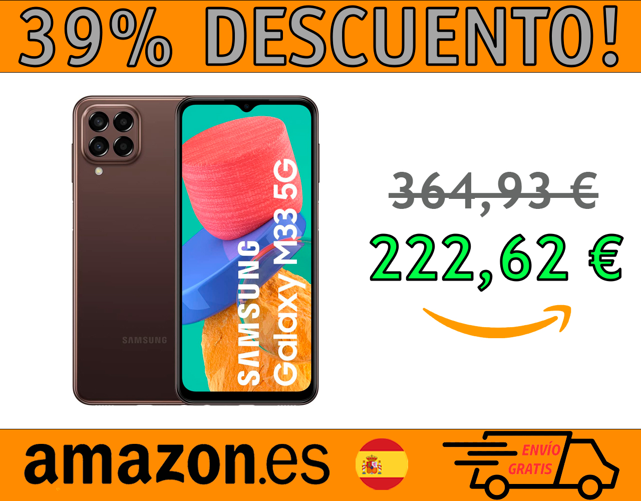 SMARTPHONE SAMSUNG GALAXY M33 5G (128GB + 6GB DE RAM)
