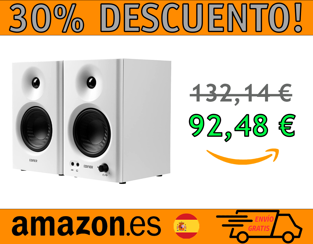 ALTAVOCES MONITOR DE ESTUDIO COMPACTO EDIFIER MR4 2.0 (42 W)