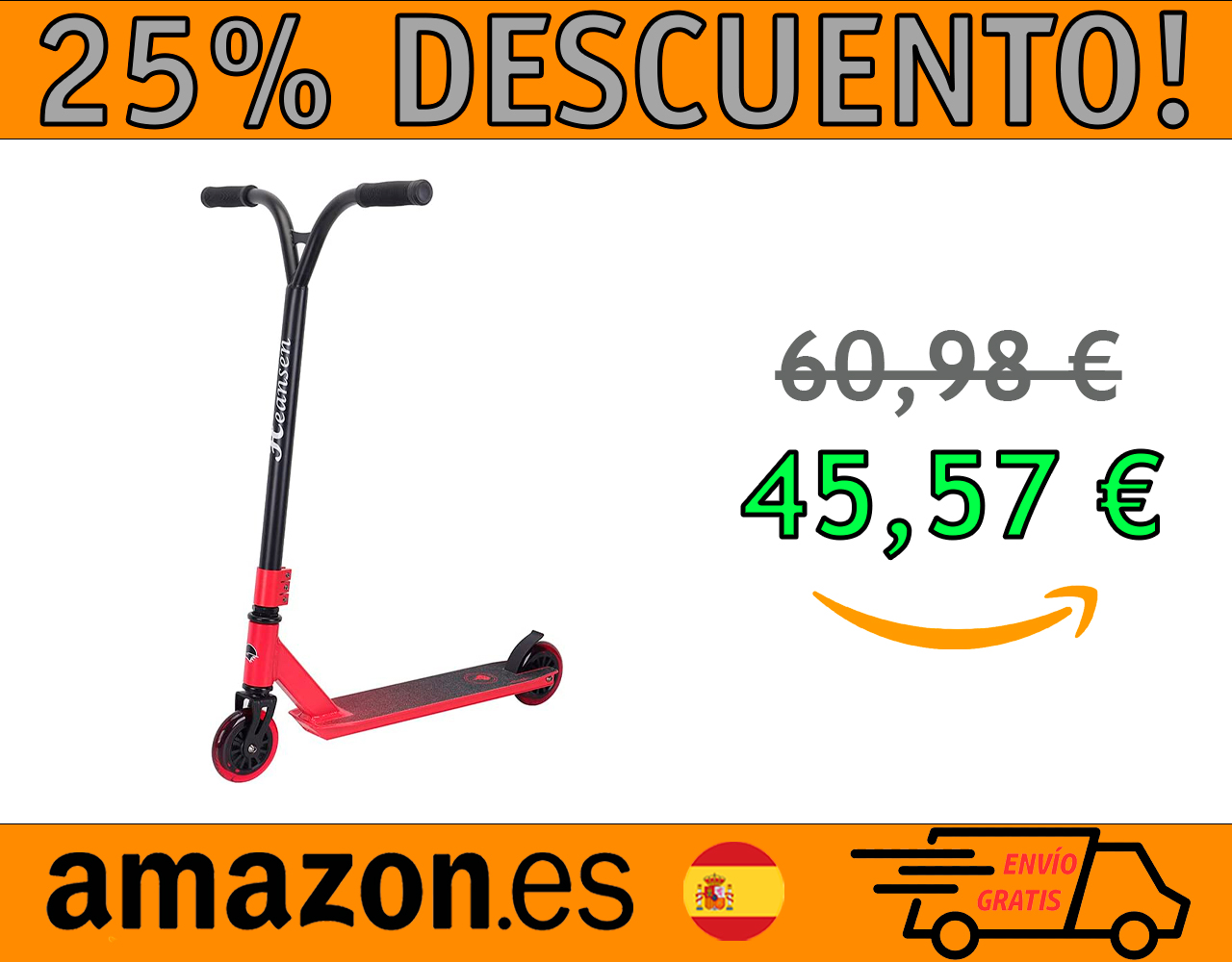PATINETE DEPORTIVO PARA NIÑOS DE HEANSEN PRO360