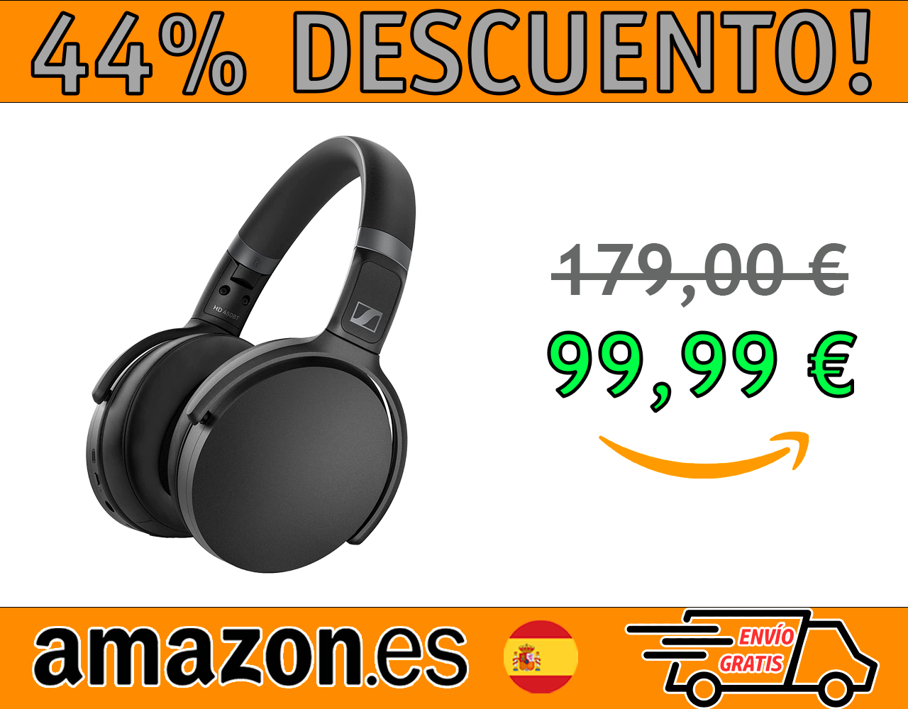 AURICULARES WIRELESS SENNHEISER HD 450 BT BLACK