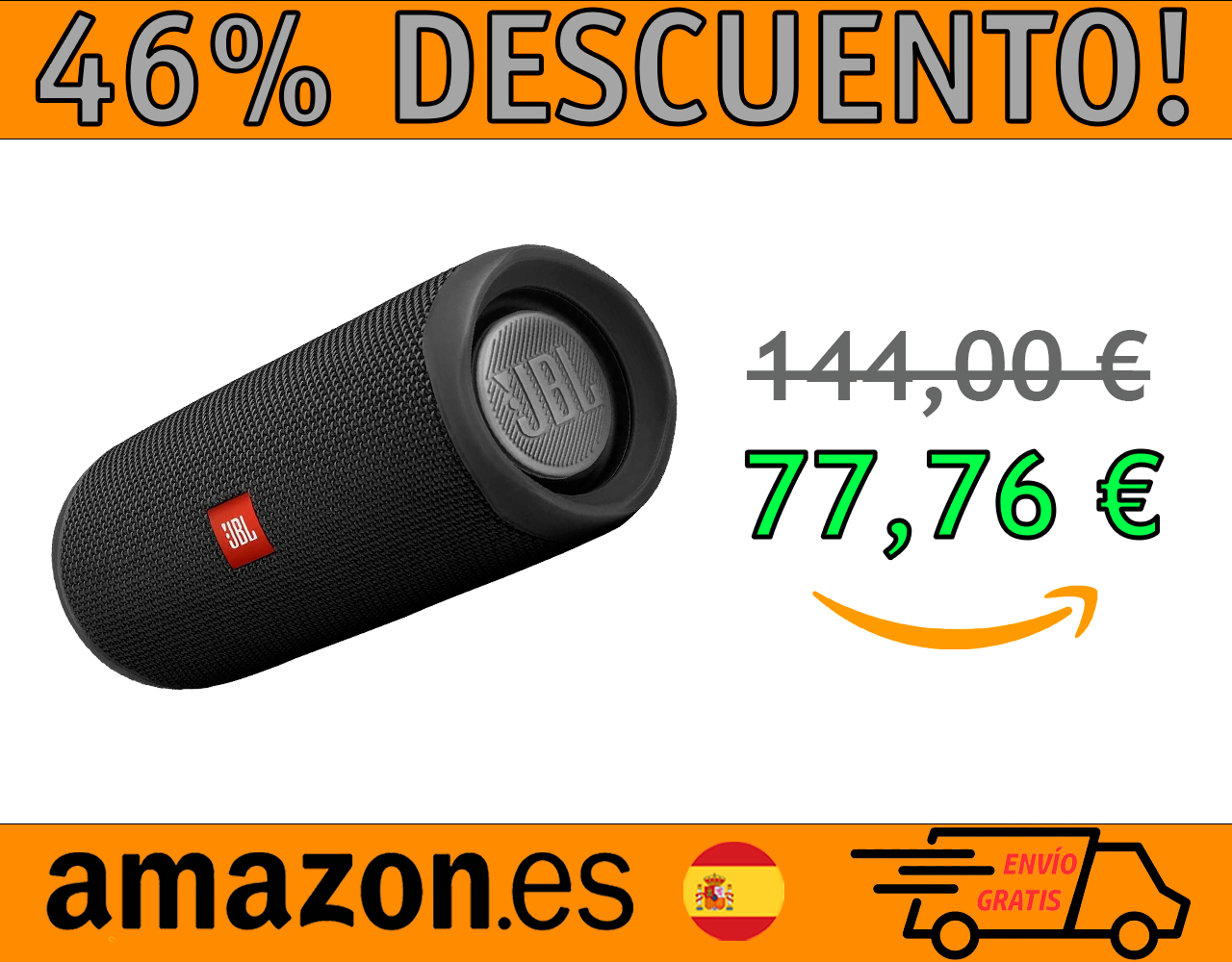 ALTAVOZ INALÁMBRICO PORTÁTIL CON BLUETOOTH JBL FLIP 5