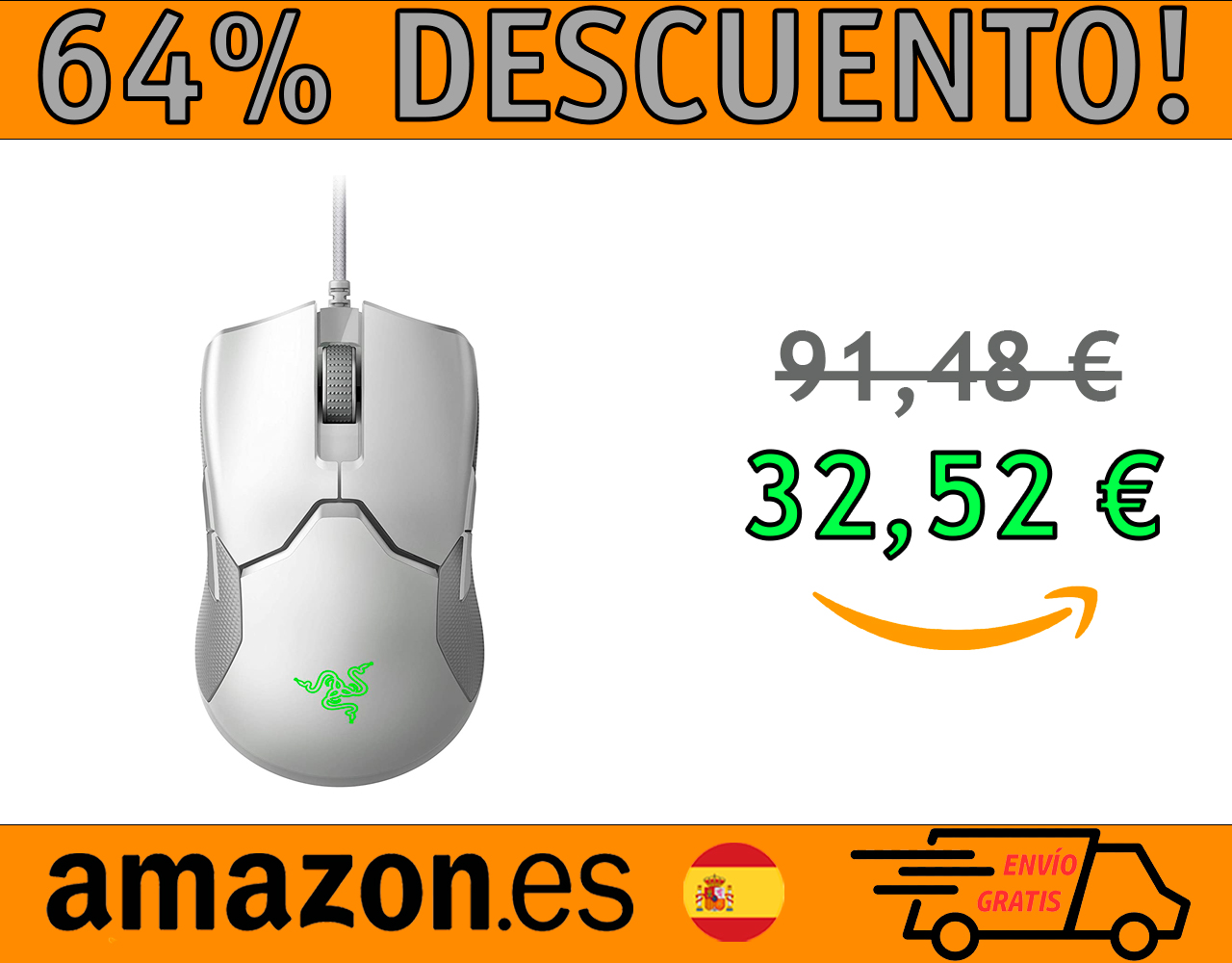 MOUSE GAMING RAZER VIPER LIGHT ESPORTS