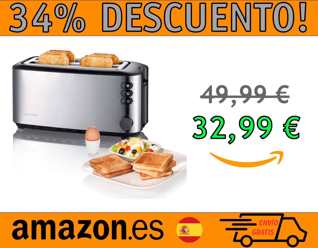 TOSTADORA AUTOMÁTICA SEVERIN AT 2509