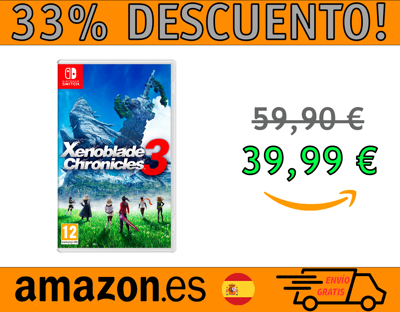 JUEGO NINTENDO SWITCH XENOBLADE CHRONICLES 3