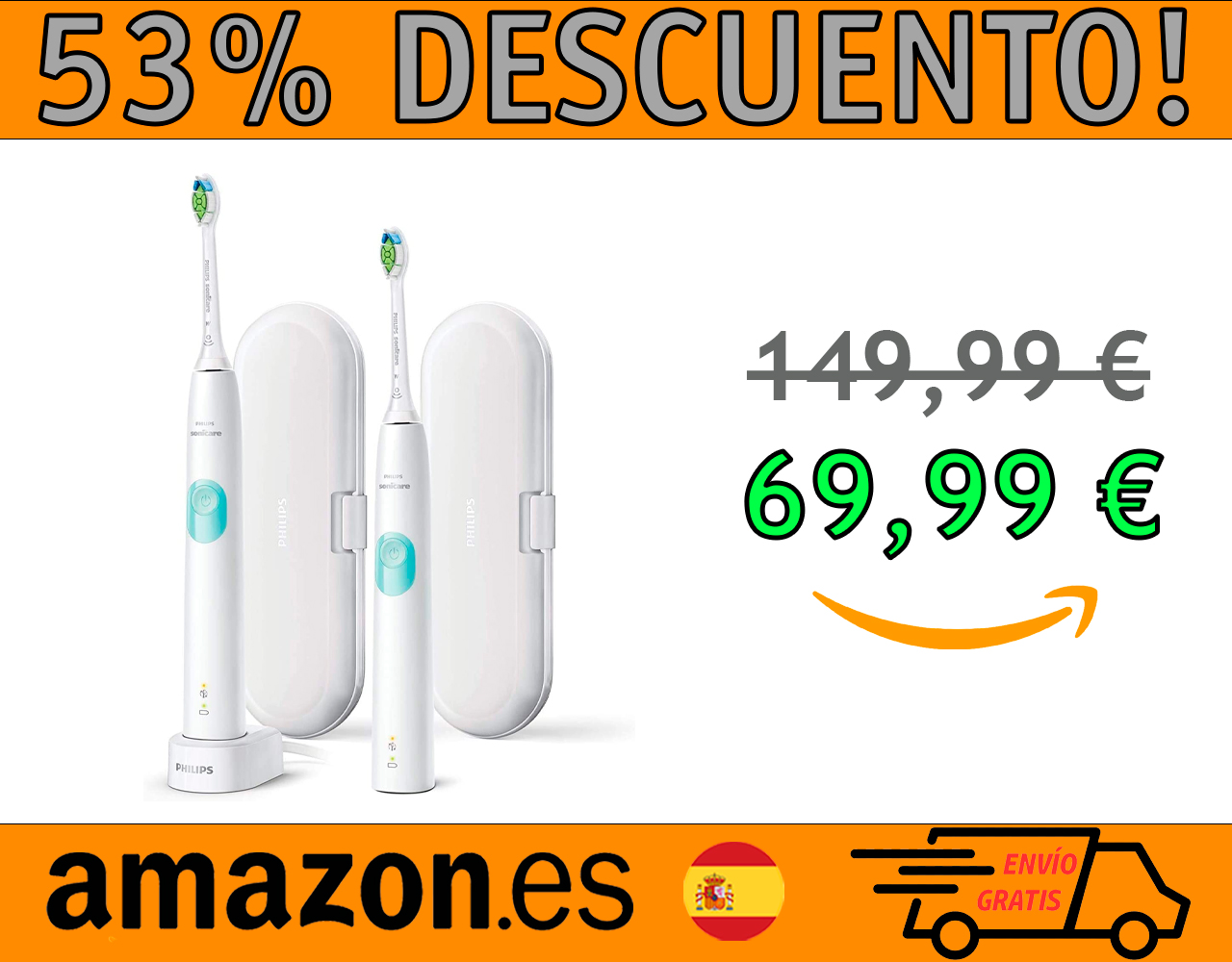 CEPILLO DE DIENTES ELÉCTRICO PHILIPS SONICARE PROTECTIVECLEAN 4300