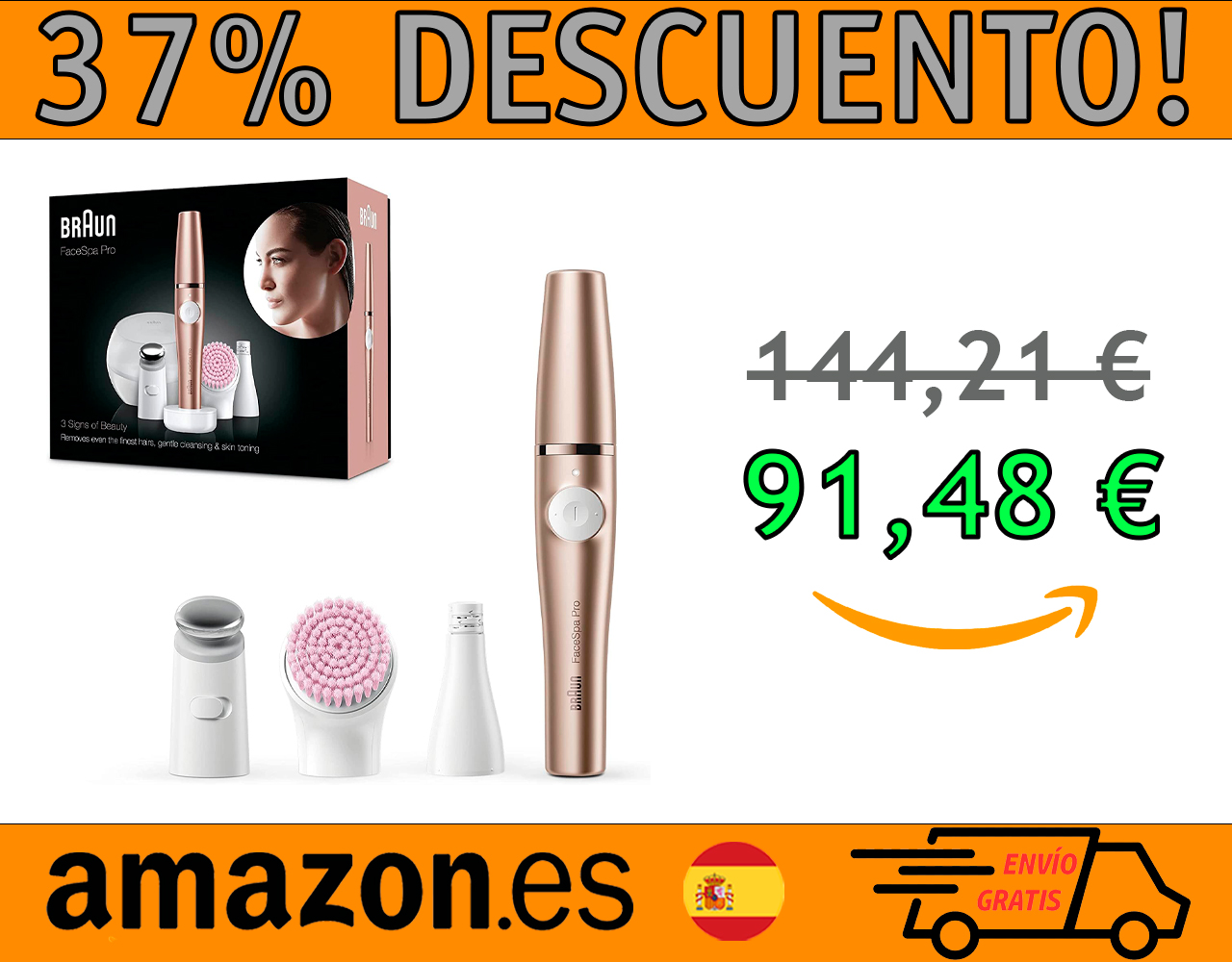 DEPILADORA FACIAL PARA MUJER BRAUN FACESPA PRO TODO EN 1