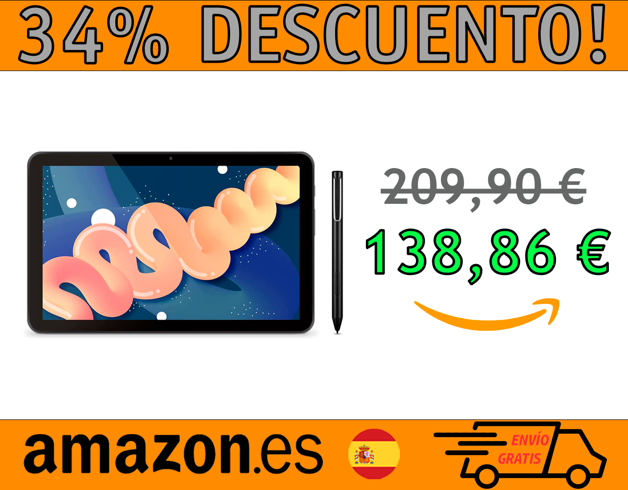 TABLET SPC GRAVITY 3 PRO DE 10.35”, 4GB RAM+64GB