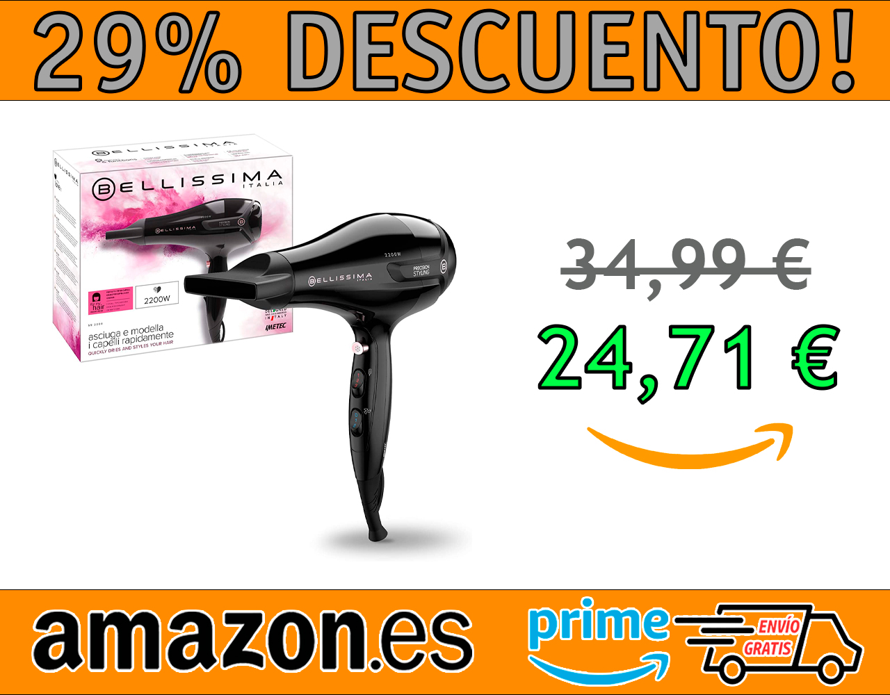 SECADOR DE PELO IMETEC BELLISSIMA S9 2200