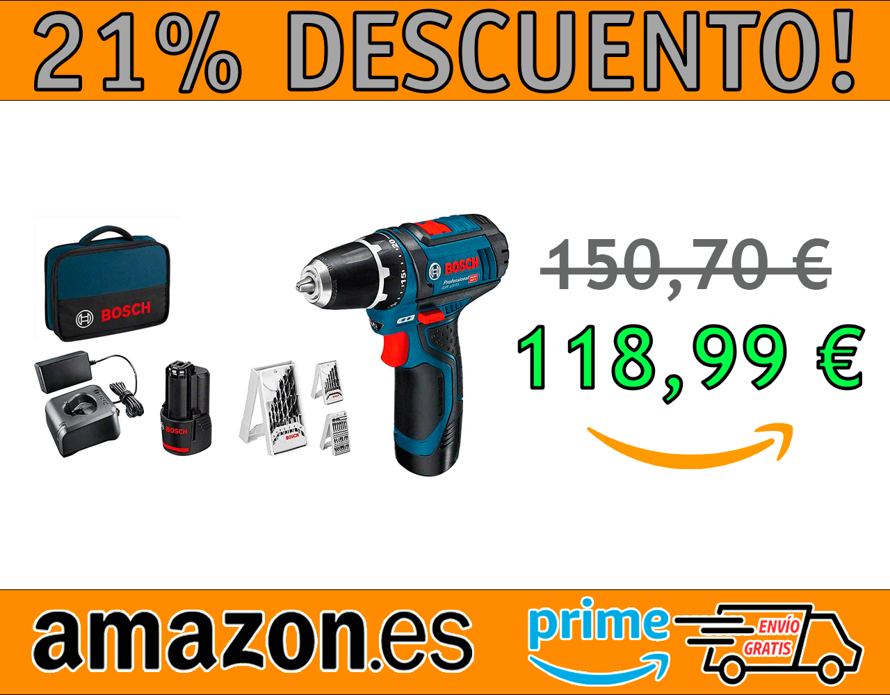 ATORNILLADOR A BATERÍA BOSCH PROFESSIONAL 12V SYSTEM GSR 12V-15
