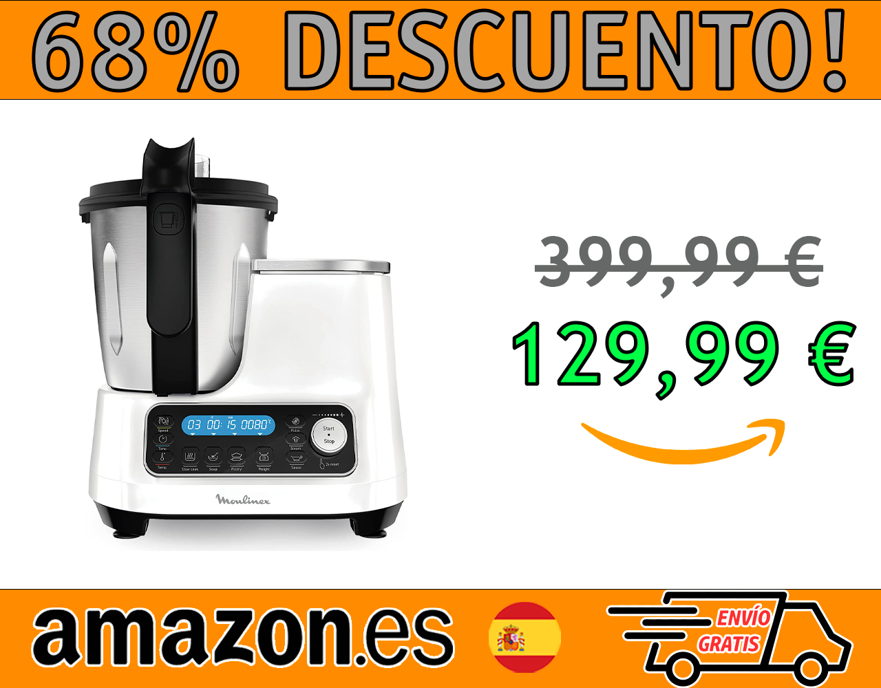 ROBOT DE COCINA MOULINEX CLICKCHEF MULTIFUNCIÓN 1400W