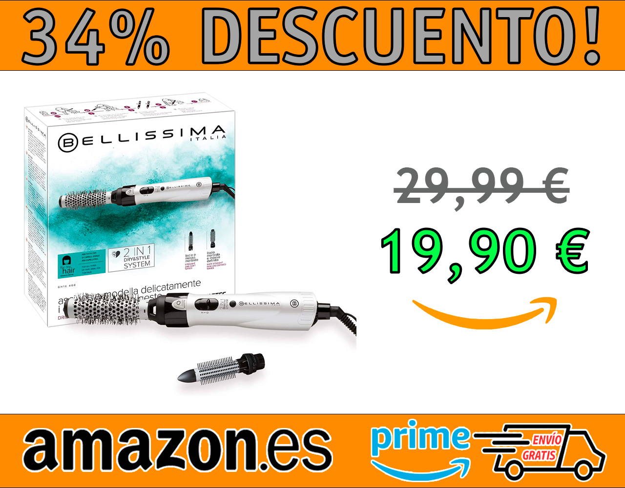 CEPILLO MOLDEADOR DE AIRE IMETEC BELLISSIMA GH16 400