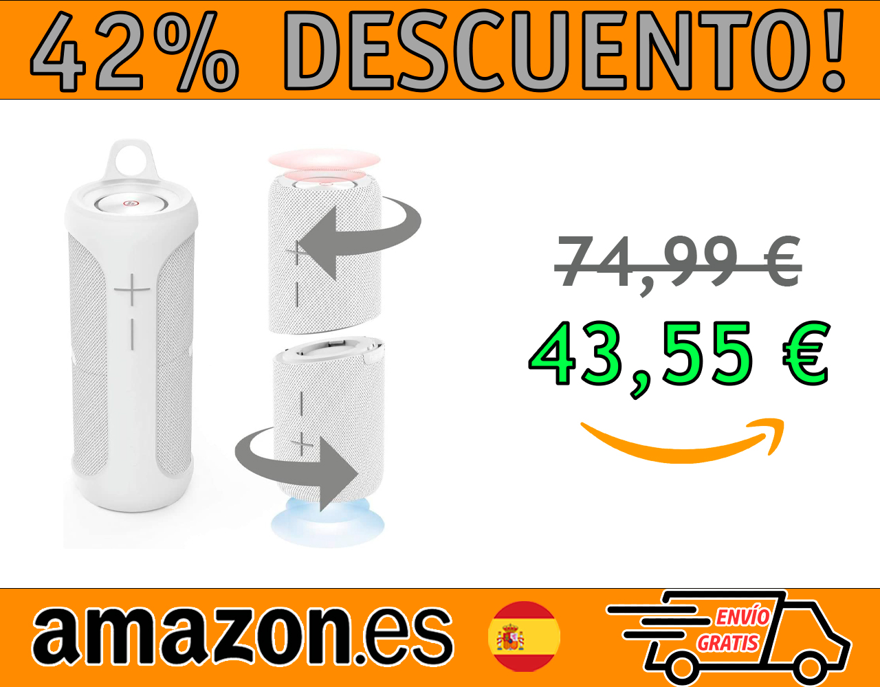 BOCINAS INALÁMBRICAS CON BLUETOOTH HAMA TWIN 2.0