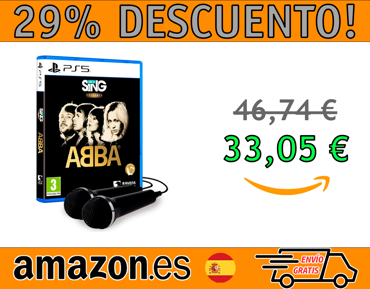 VIDEOJUEGO LET’S SING ABBA + 2 MICRÓFONOS PARA PLAYSTATION 5