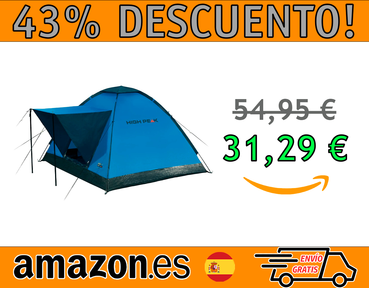 TIENDA UNISEX HIGH PEAK BEAVER, IDEAL PARA 3 PERSONAS