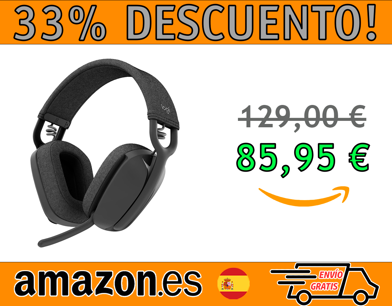 AURICULARES INALÁMBRICOS LIGEROS LOGITECH ZONE VIBE 100