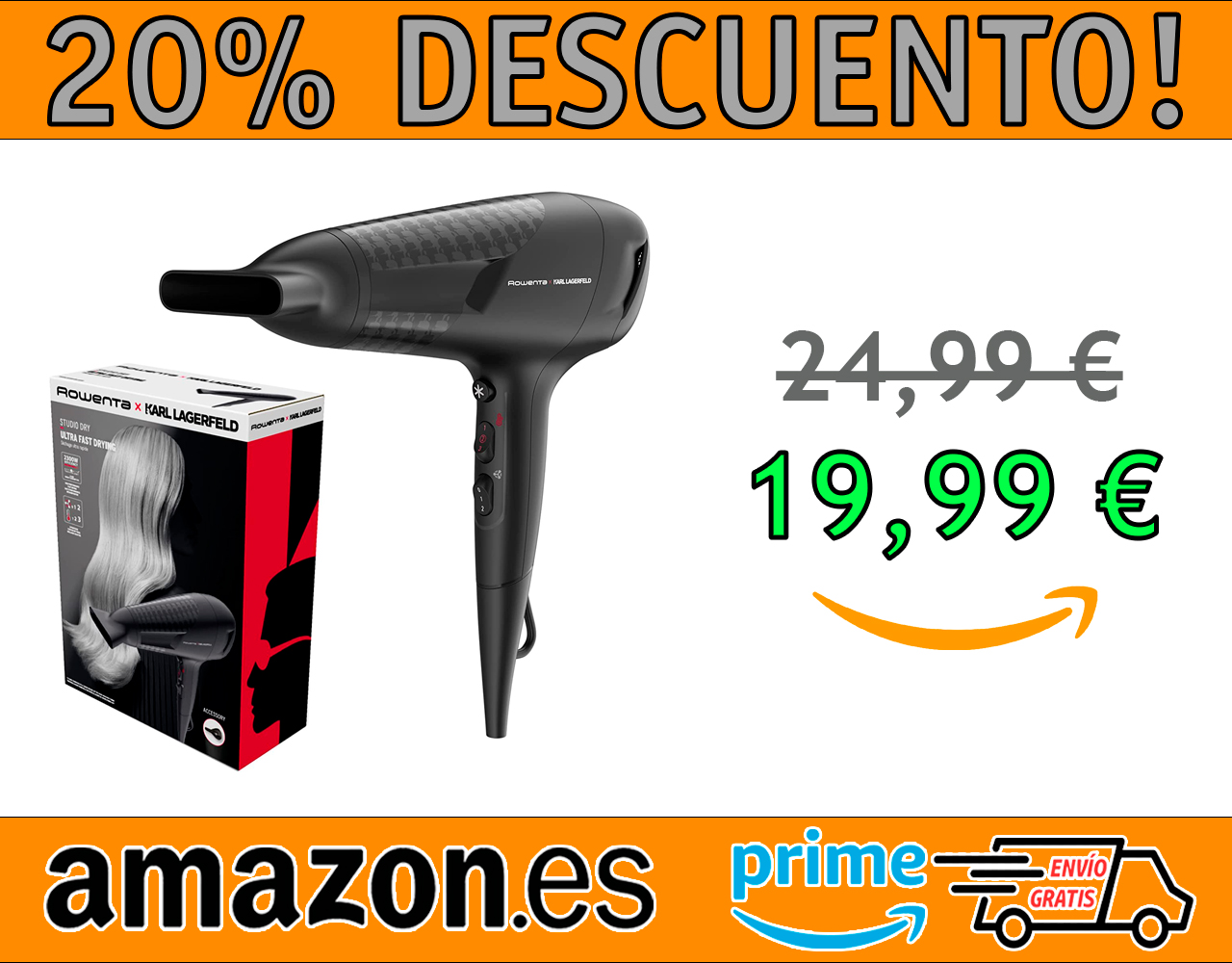 SECADOR DE PELO ROWENTA STUDIO DRY CV581L 2300 W