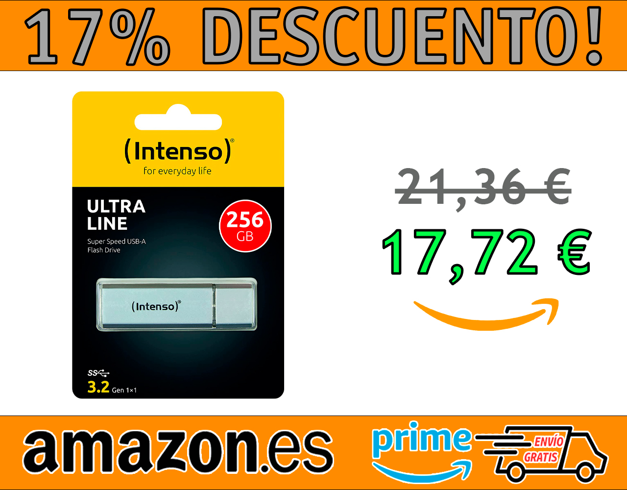 MEMORIA FLASH USB 3.2GEN INTENSO ULTRA LINE 256 GB