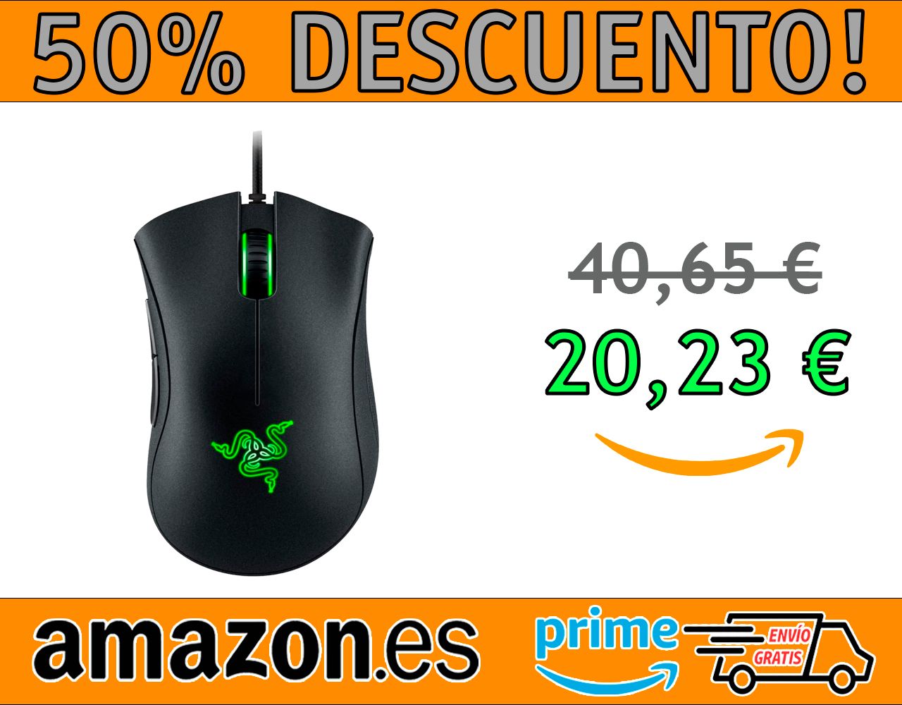 RATÓN GAMING CON SENSOR ÓPTICO RAZER DEATHADDER ESSENTIAL