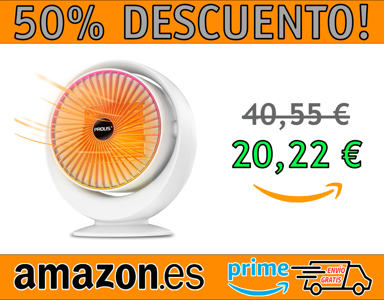 CALEFACTOR BAJO CONSUMO PROUS 800W