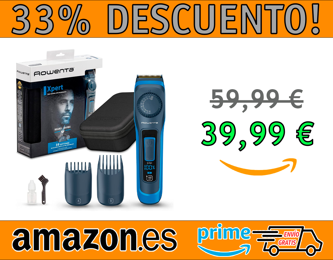 CORTAPELOS PARA HOMBRE ROWENTA VIRTUO EXPERT TN3840