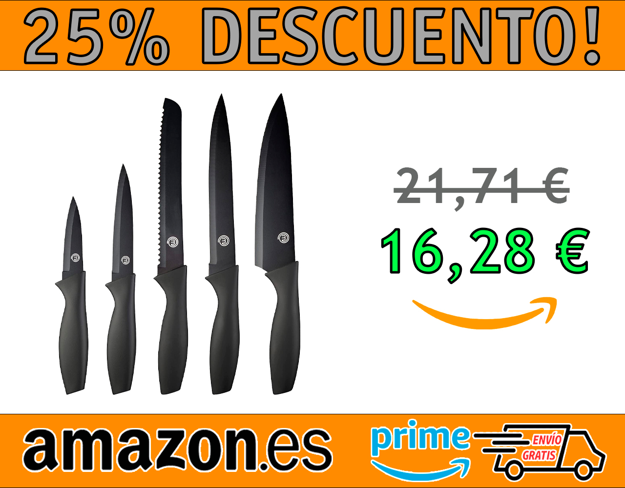 SET DE CUCHILLOS PARA COCINA MASTERCHEF