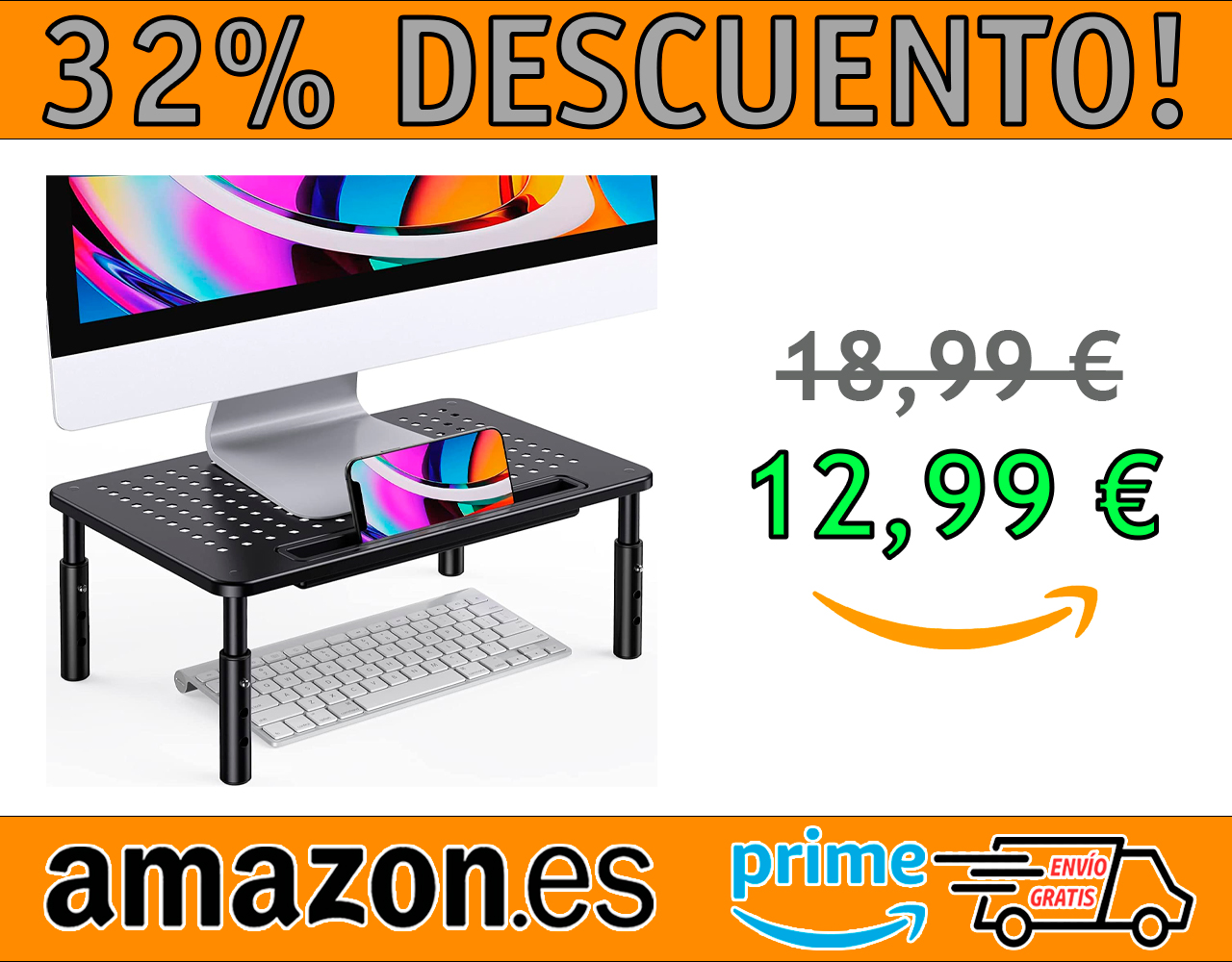 SOPORTE PARA MONITOR DE 3 ALTURAS AJUSTABLES LORYERGO