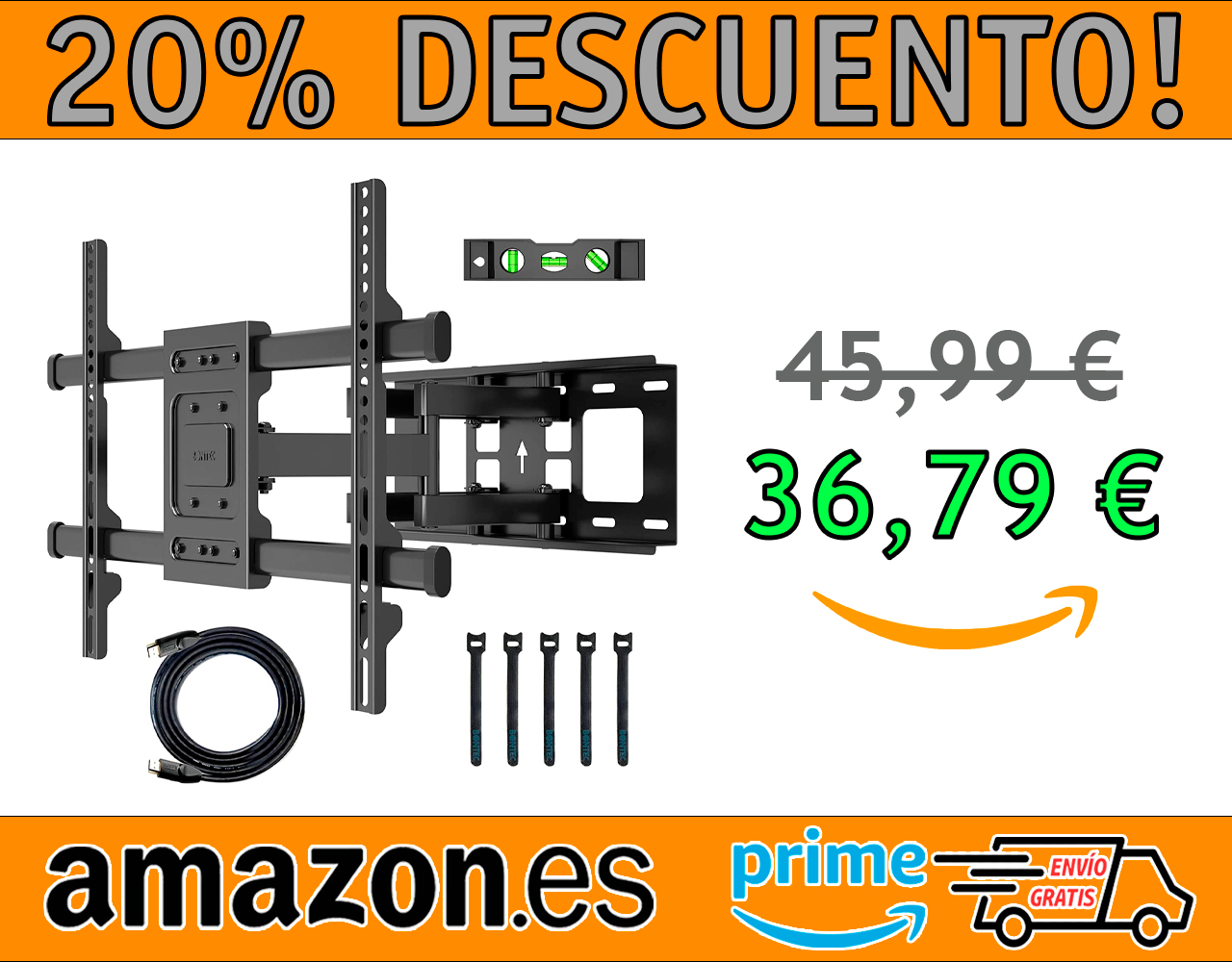 SOPORTE TV PARED PARA PANTALLAS DE 32-80 PULGADAS PLANA & CURVA LED LCD BONTEC