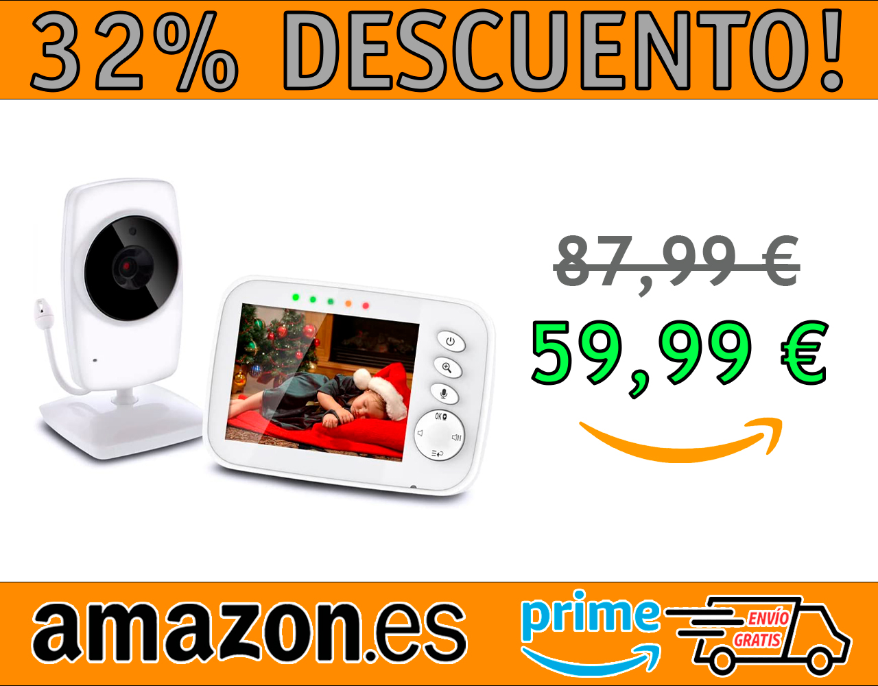 MONITOR INTELIGENTE CON CÁMARA PARA BEBÉ NWOUIIAY