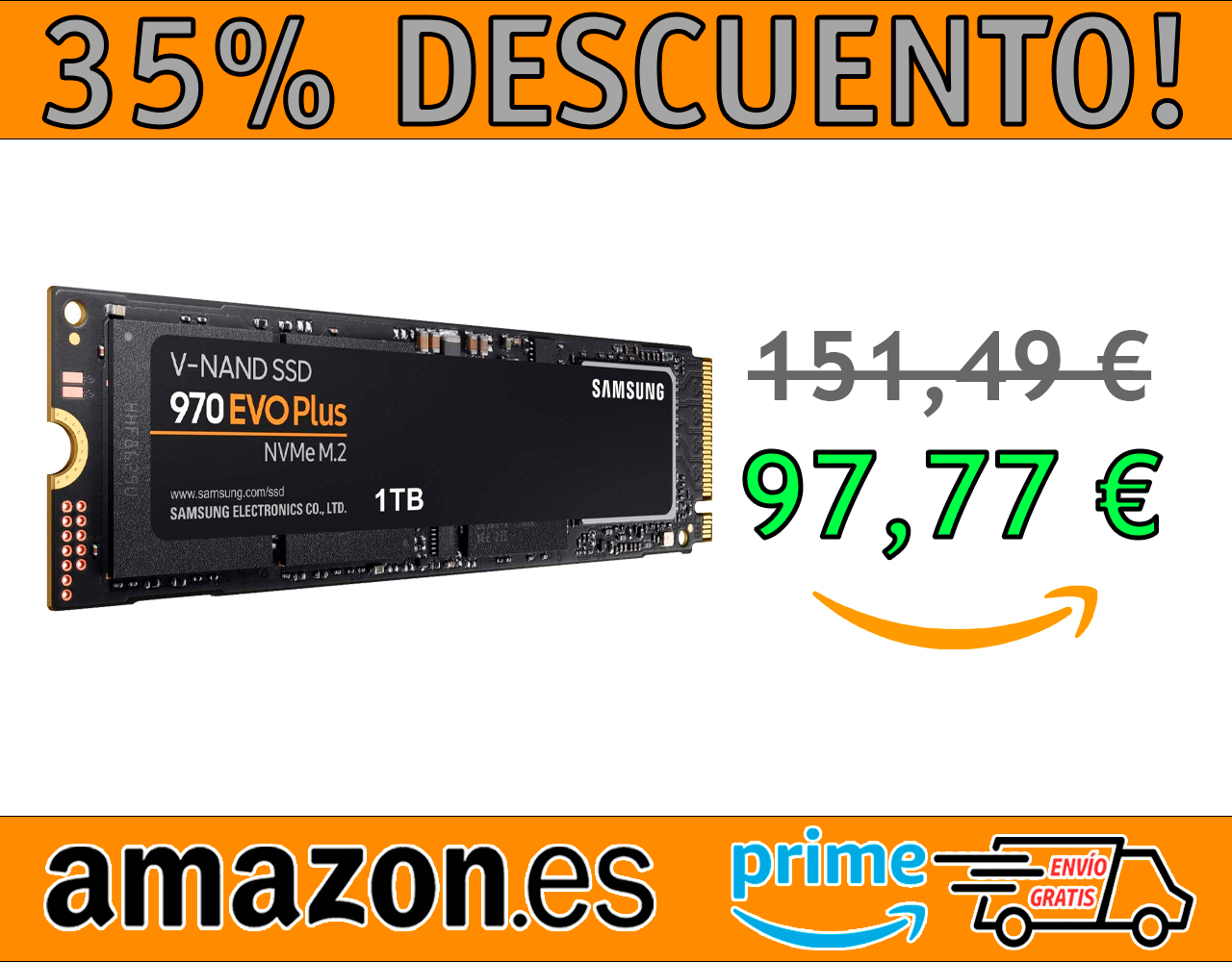 UNIDAD SSD SAMSUNG 970 EVO PLUS DE 1 PCI-E NVME M.2