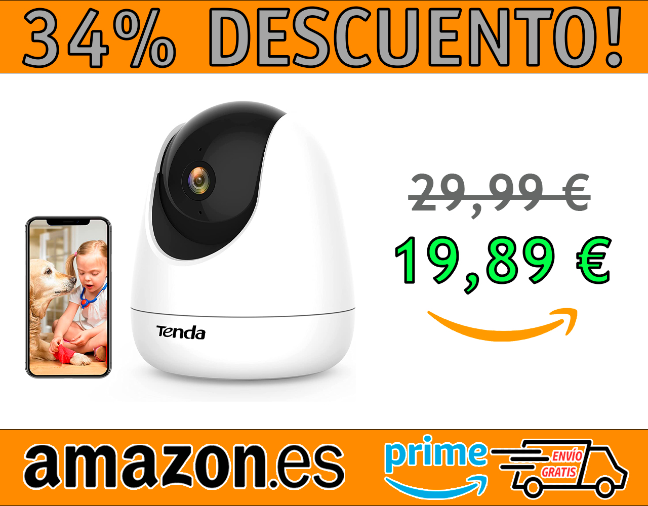 CAMARA IP WIFI VIGILANCIA TENDA CP3 INTERIOR 1080P