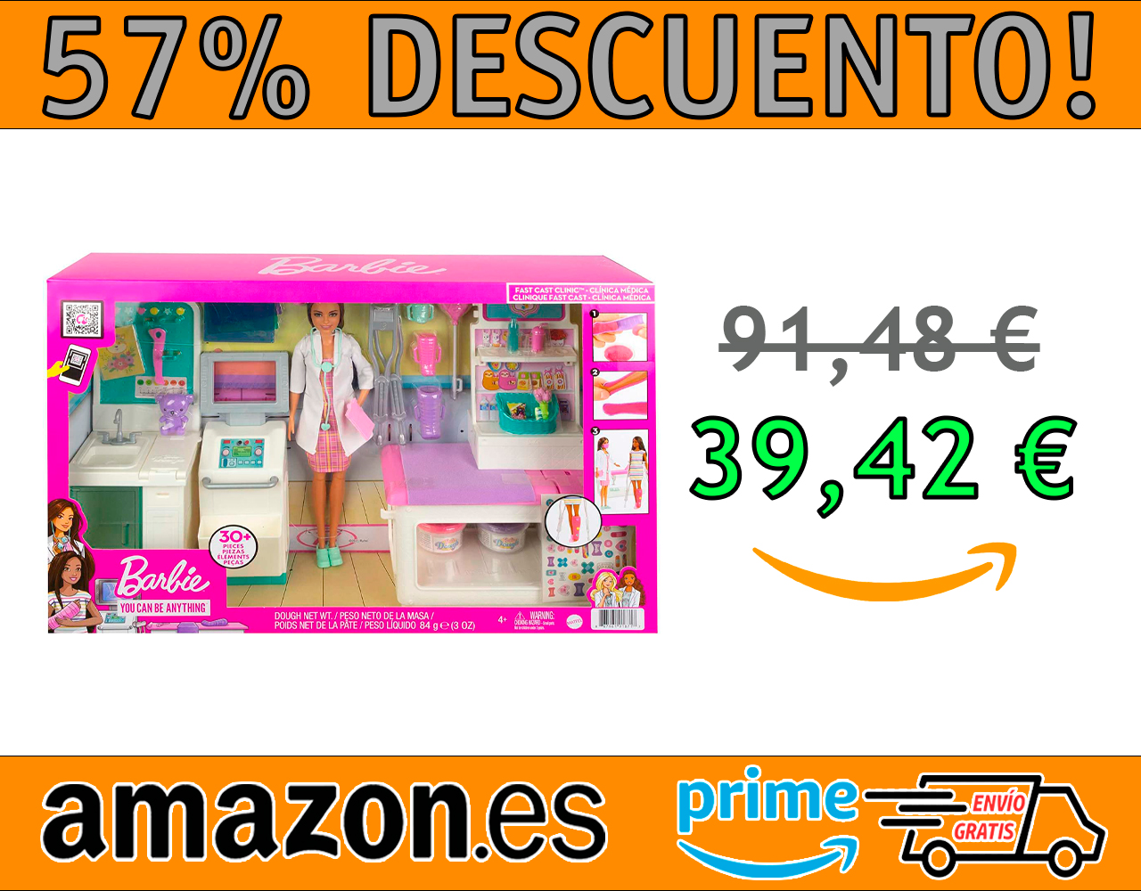 MUÑECA BARBIE DOCTORA CON CLÍNICA MÉDICA