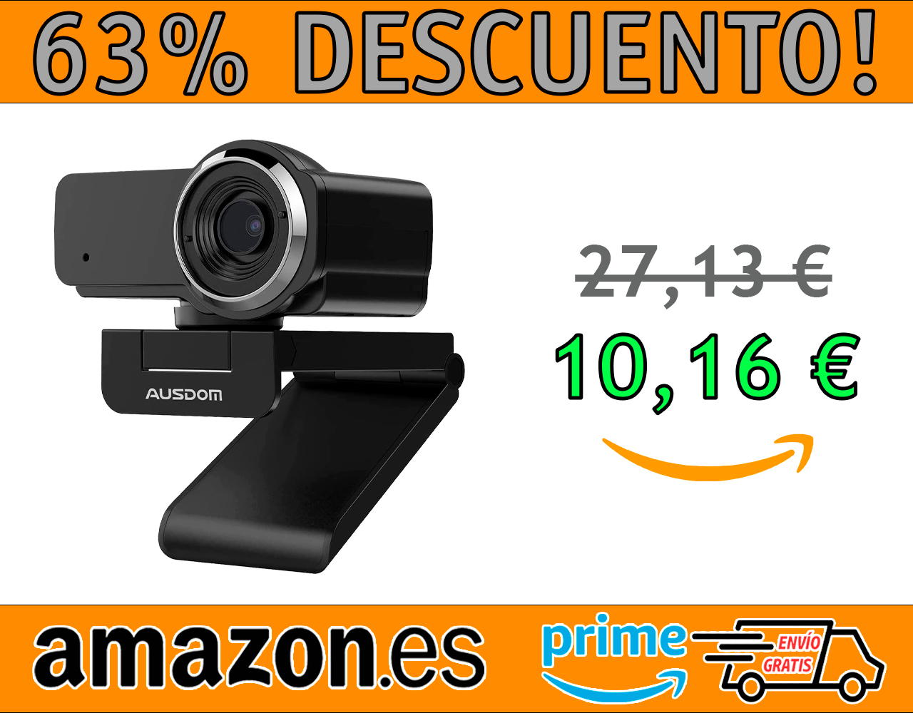 WEBCAM CON MICRÓFONO PARA PC AUSDOM AW635 HD 1080P
