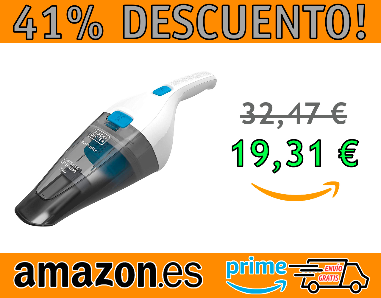 ASPIRADOR DE MANO SIN CABLE BLACK+DECKER NVC115JL