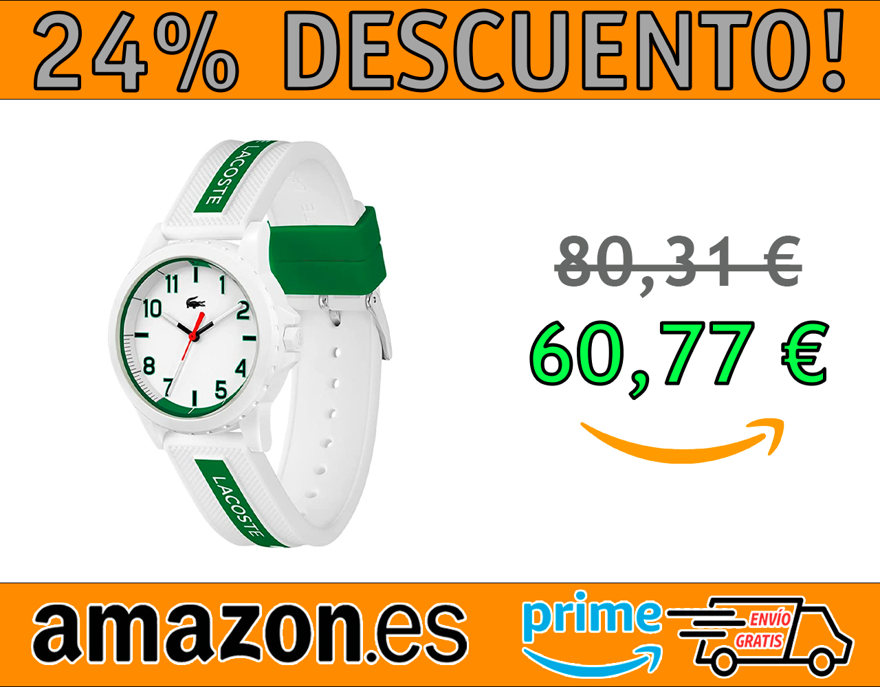 RELOJ ANALÓGICO DE CUARZO LACOSTE