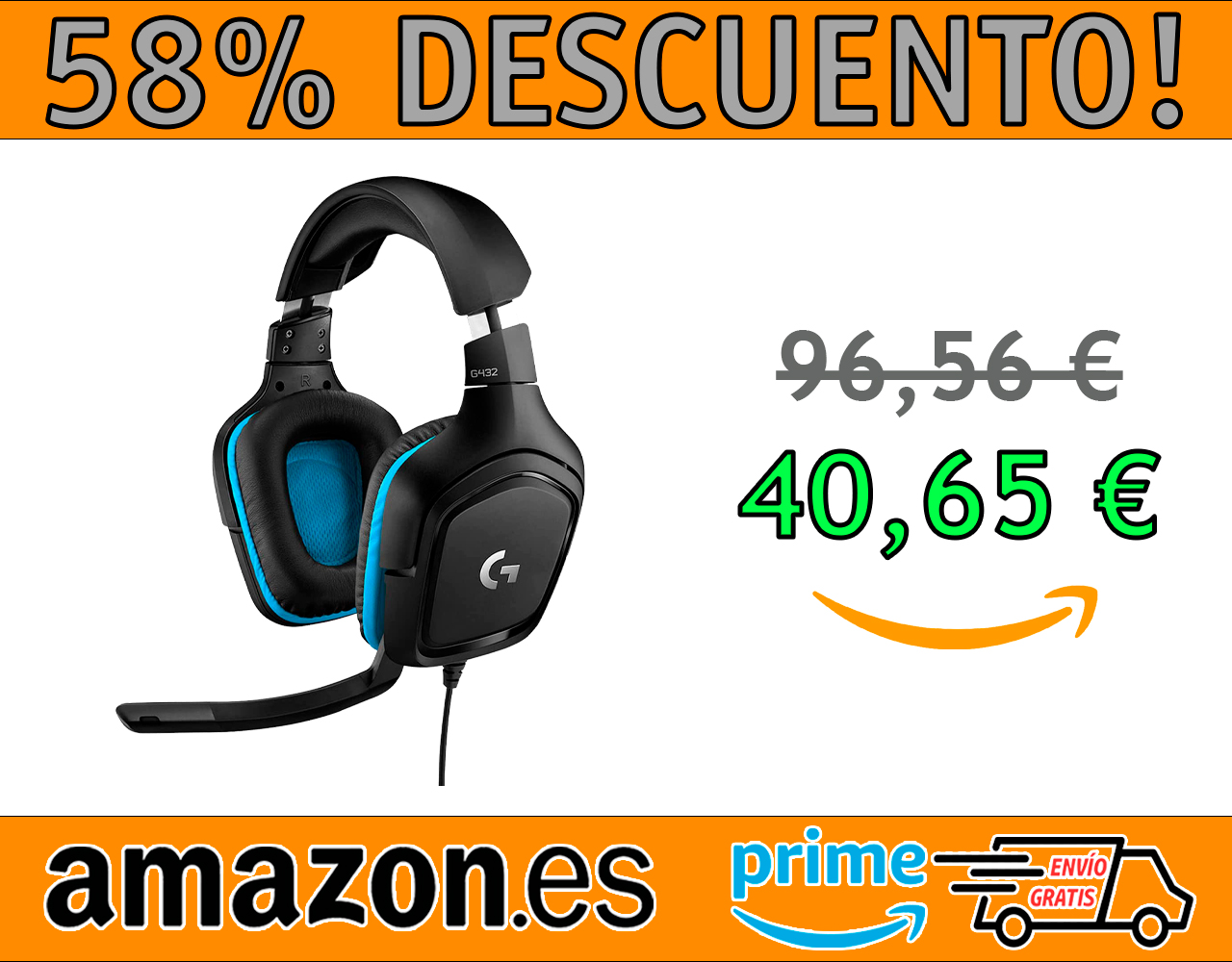 AURICULARES GAMING CON CABLE LOGITECH G432