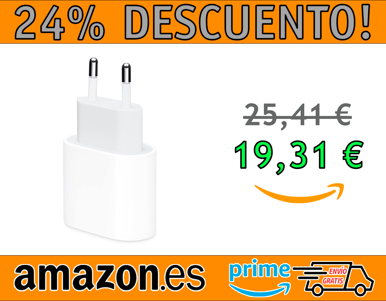 ADAPTADOR DE CORRIENTE APPLE USB-C DE 20 W