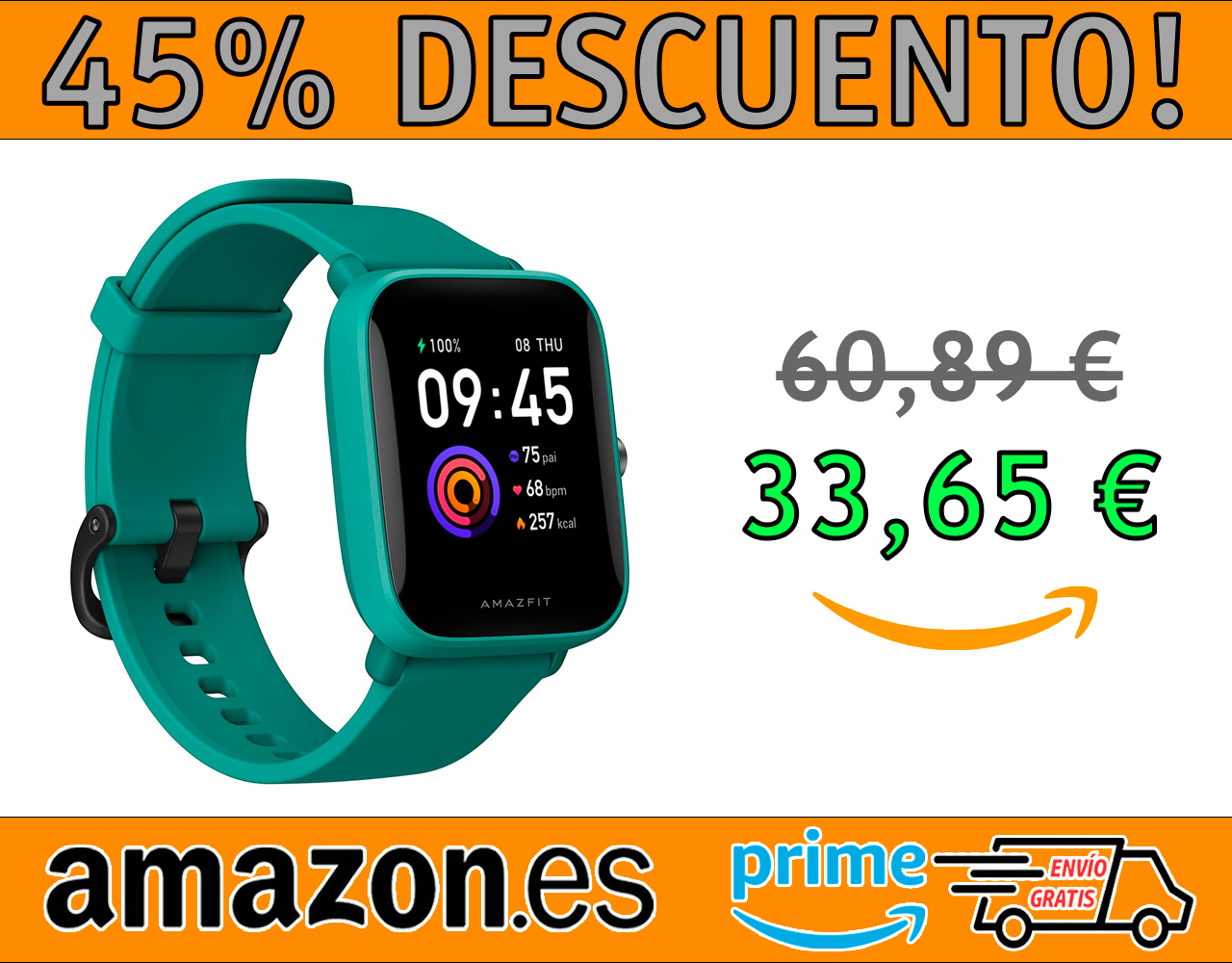 RELOJ INTELIGENTE AMAZFIT BIP U FITNESS