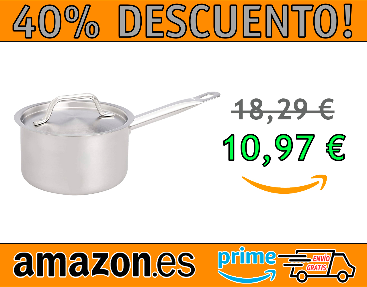 CACEROLA DE ACERO INOXIDABLE AMAZONCOMMERCIAL
