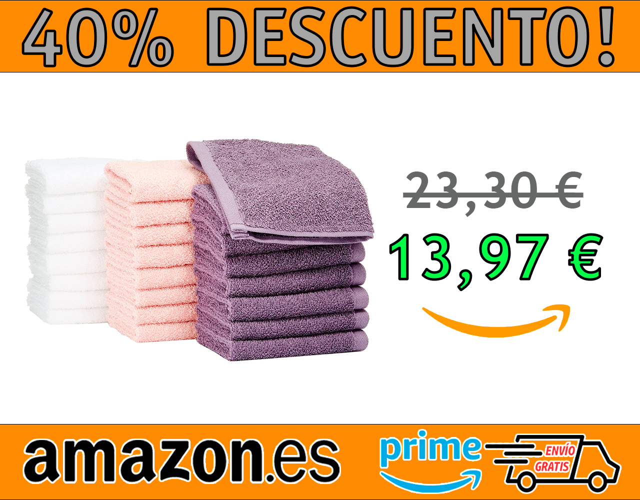 PAÑOS DE ALGODÓN (30,5X30,5CM) AMAZON BASICS
