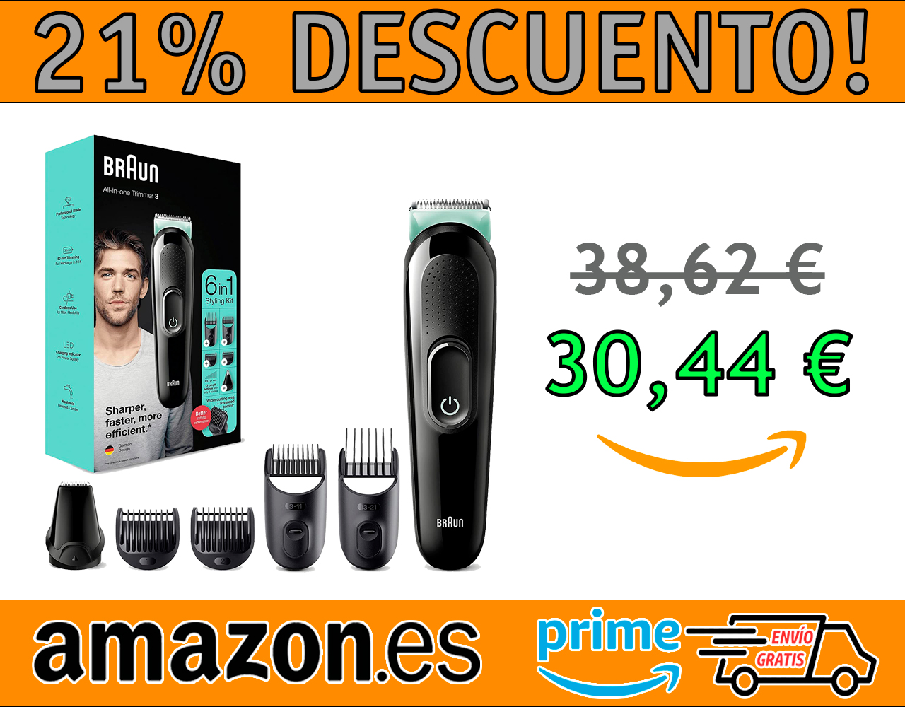 MÁQUINA DE CORTAR PELO Y BARBA BRAUN 3 MGK3321